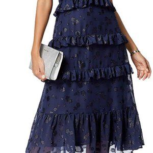 Michael Kors Blue Jacquard Dress